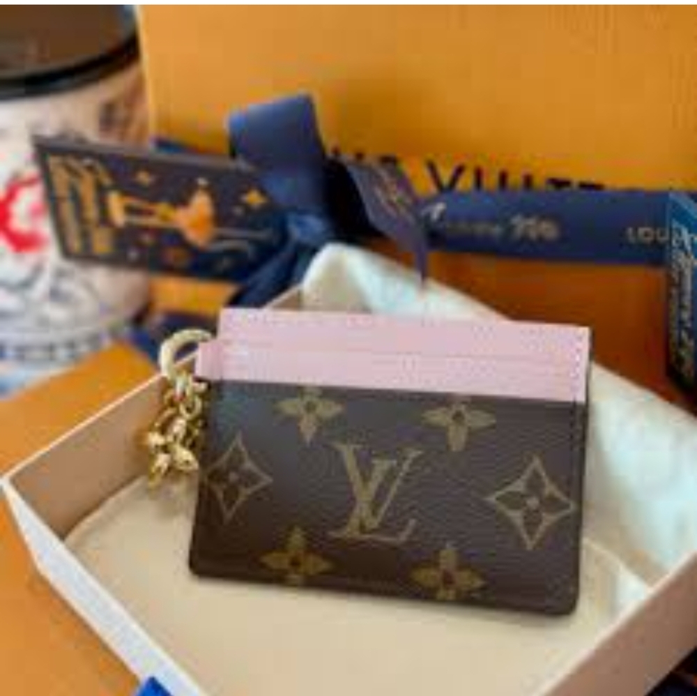 Louis Vuitton Charms Pink and Brown Card Holder - Picture 11 of 12